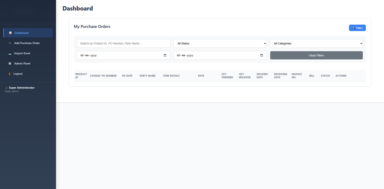 Purchase Entry Book System